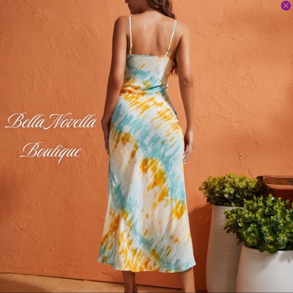 🔴 Beach Tie Dye Midi Dress - Picture 4 of 7